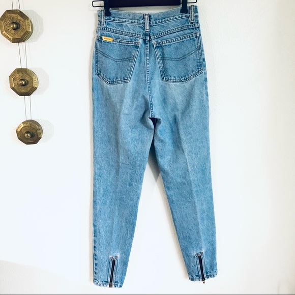 Jordache Denim - Vintage > 80's Jordache High Waisted Ankle Zip Jeans > Size 7 / 8